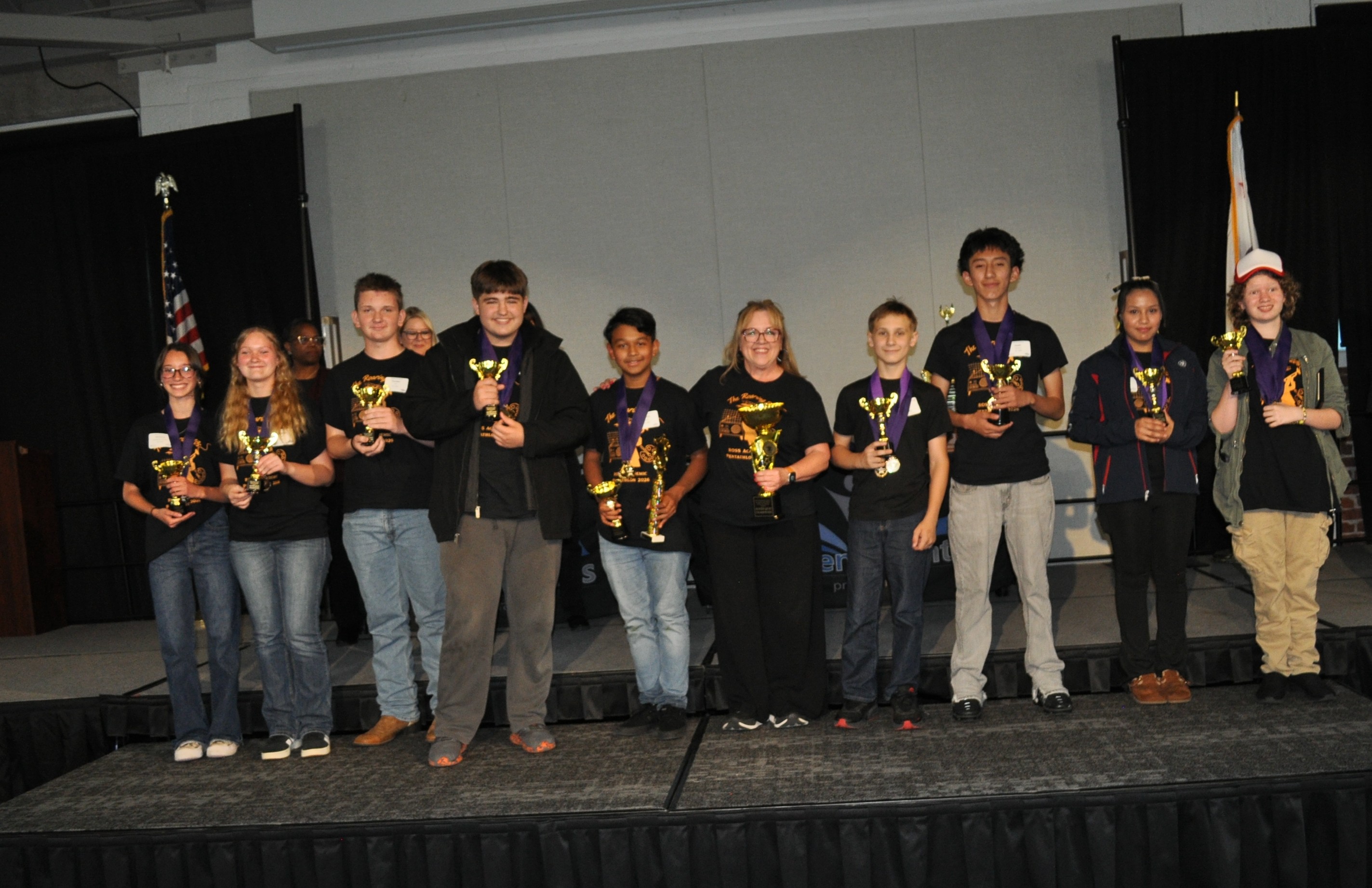 Ross Middle School Super Quiz Champion and Second Overall in Stanislaus County Academic Pentathlon
